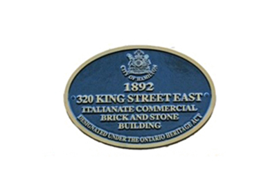 Sample of a Designated Property Plaque sized 30x22cm