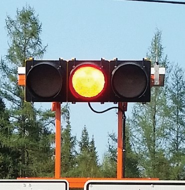 Driveway Assistance Device showing Wait Signal