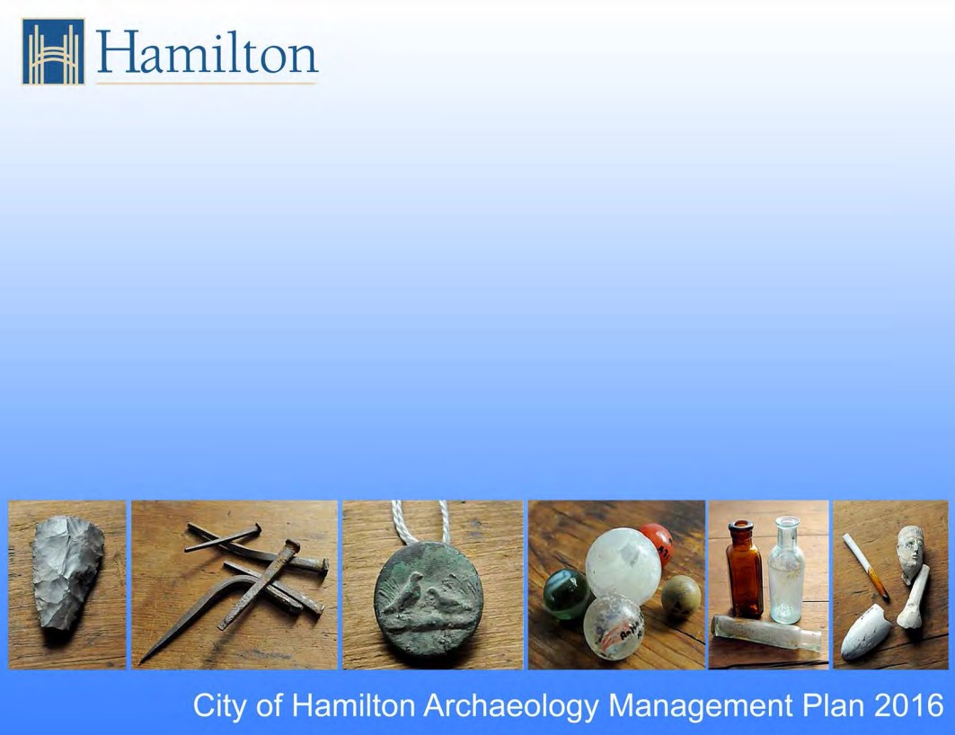 Cover of Archaeology Management Plan