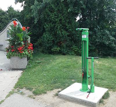 Example of Bike Fix-It Station 