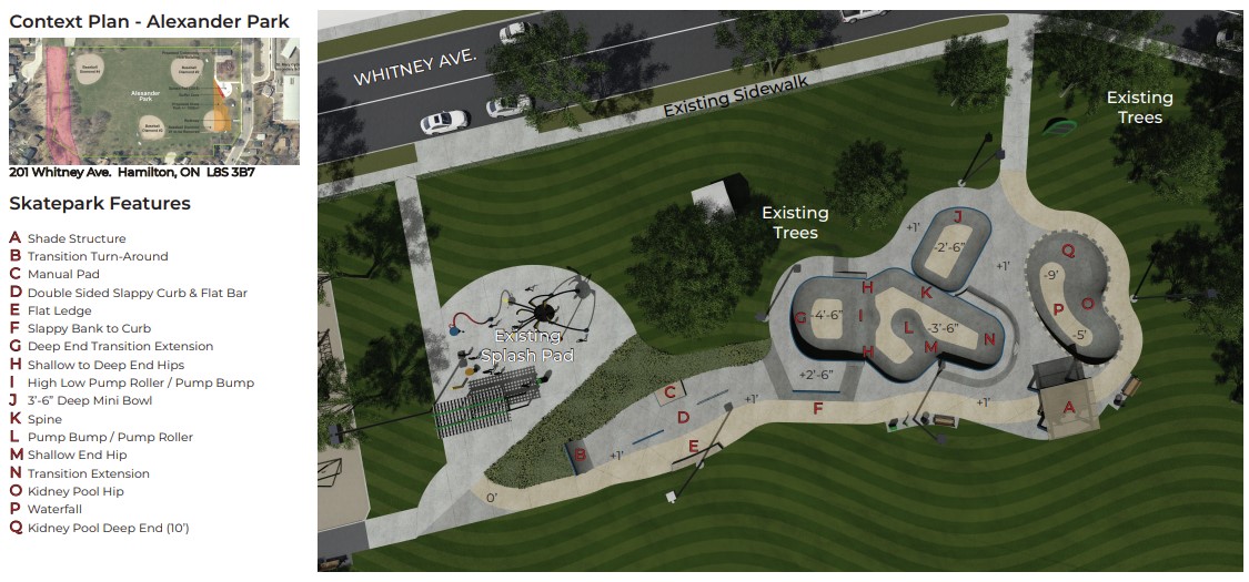 Final Concept Plan for Alexander Skatepark