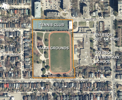 Map of Hamilton Amateur Athletic Association Grounds Renewal Plan