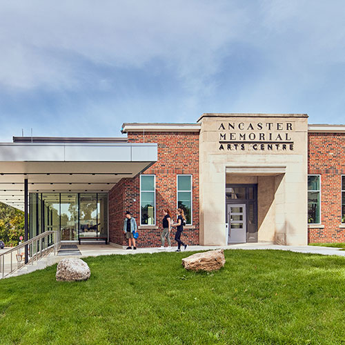 Ancaster Memorial Arts Centre - adaptive reuse of school to arts and culture centre.