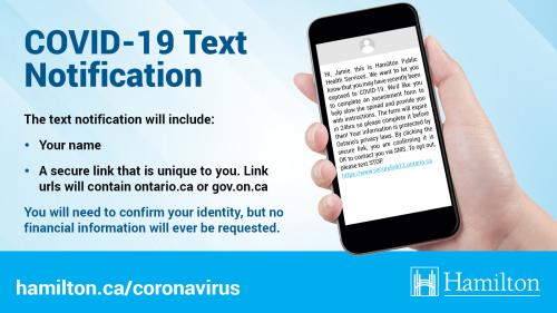 Promotion for COVID-19 Text Notification